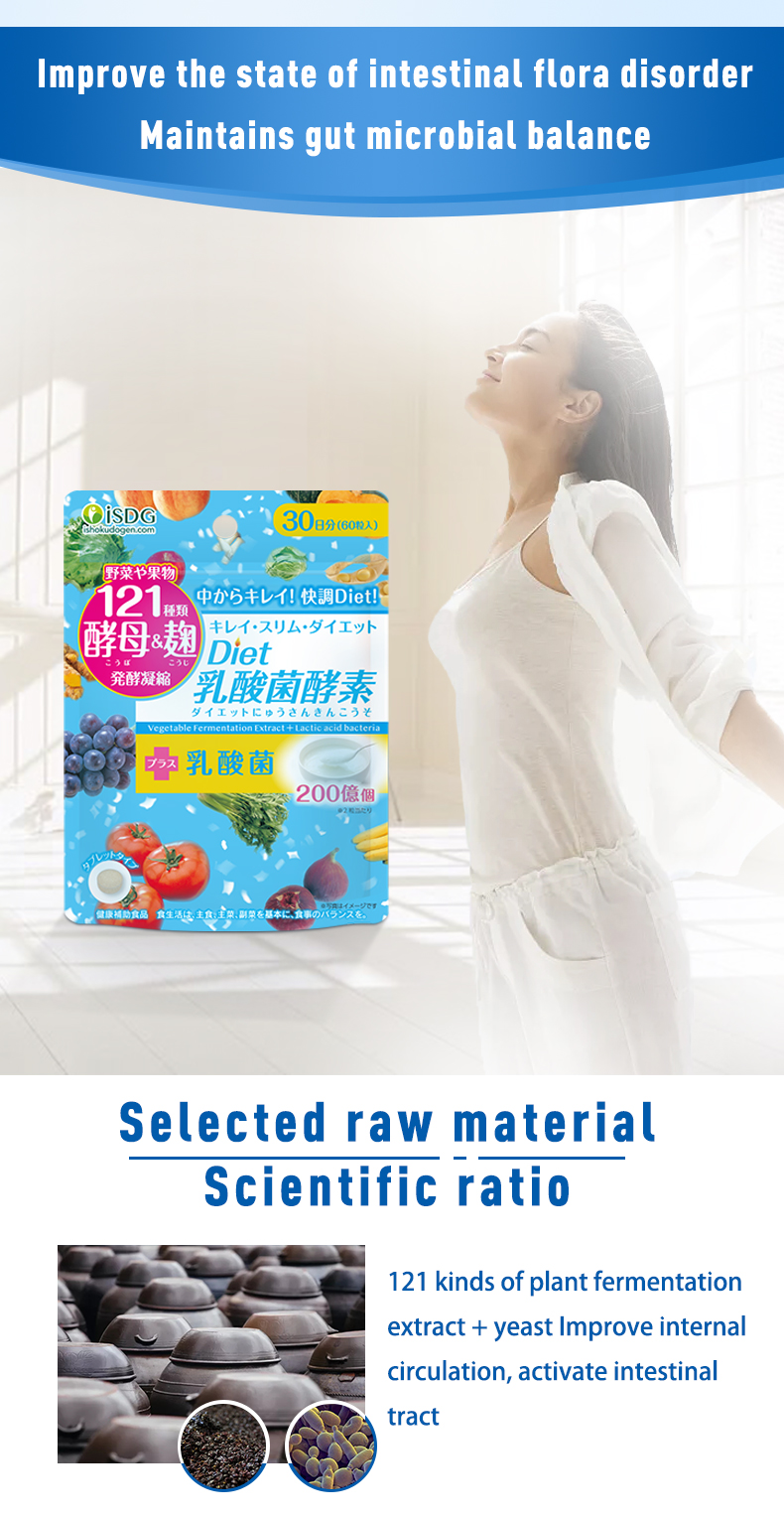 ISDG Enzyme Lactic acid bacteria Improve intestinal absorption improve